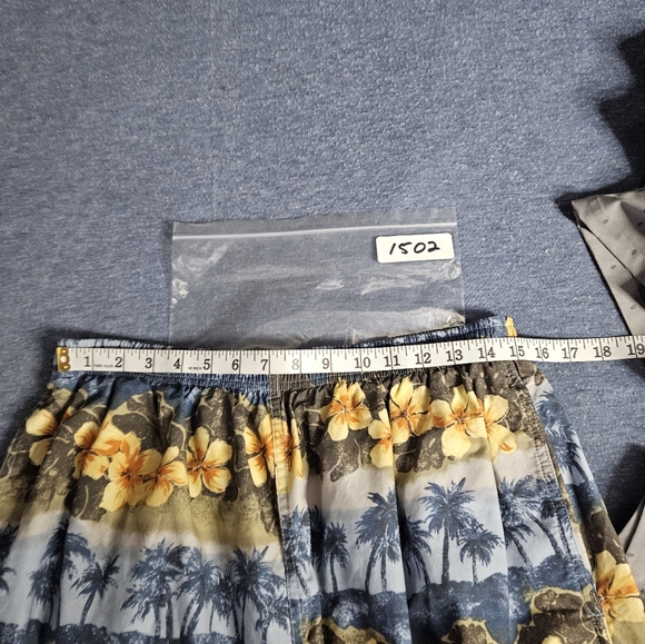 Vintage Speedo Swim Trunks Hawaiian Tropical Mesh Lined Board Shorts Size XL - Picture 7 of 9